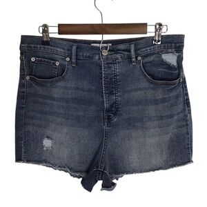 Jessica Simpson High Waist Denim Shorts Size 14/32